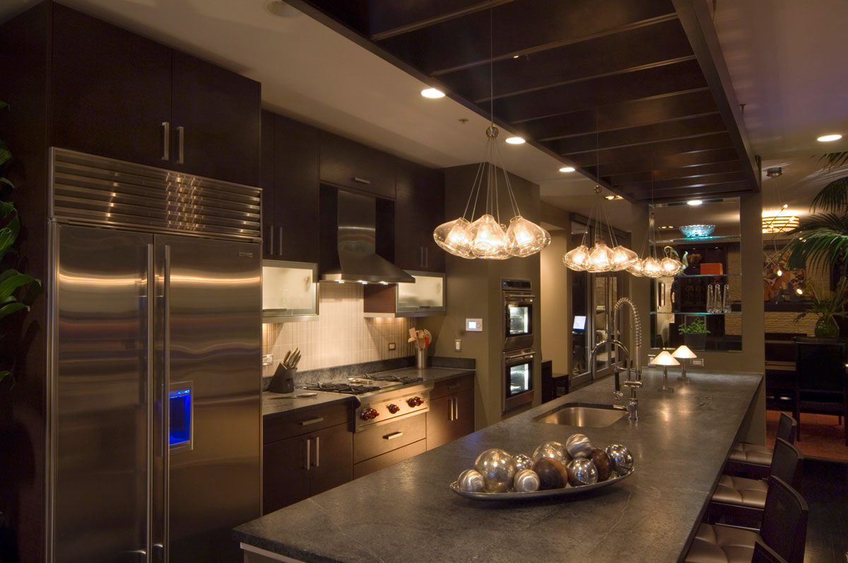 River North condo living space